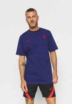 Nike Performance Herren FRANKREICH FFF AIR - T-Shirt Print - Blackened Blue/deep Royal Blue/university Red