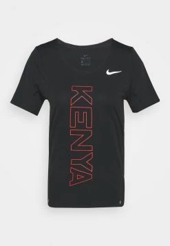 Nike Performance KENYA CITY SLEEK - T-Shirt Print - Black/silver | Damen -Angebote Nike Store 136ec4d6021948dcad9214027d31023e