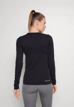 Nike Performance Damen AURA SLIM - Langarmshirt - Black/silver -Angebote Nike Store 13e02d116e844886be886994f723bcd7