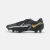 Nike Performance PHANTOM GT2 ACADEMY FG/MG - Fußballschuh Nocken - Black/metallic Dark Grey/metallic Gold | Unisex