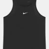 Nike Performance NK ONE TANK - Sport T-shirt - Black/white | Kinder
