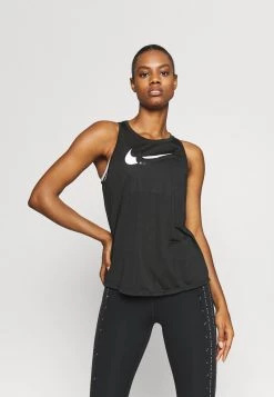 Nike Performance RUN TANK - Top - Black/white | Damen