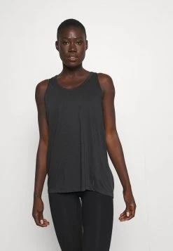 Nike Performance Damen TANK - Top - Black/dark Smoke Grey
