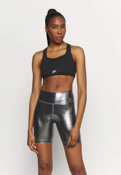 Nike Performance Damen AIR BRA - Sport-BH Mit Mittlerer Stützkraft - Black/reflective Silver