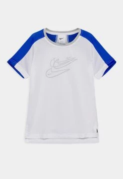 Nike Performance Kinder T-Shirt Print - White/game Royal/light Smoke Grey