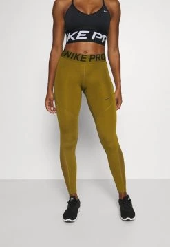 Nike Performance Damen Tights - Olive Flak/olive Flak/black