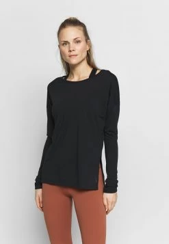 Nike Performance Damen DRY LAYER - Sport T-shirt - Black