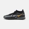 Nike Performance Unisex PHANTOM GT2 ACADEMY DYNAMIC FIT TF - Fußballschuh Multinocken - Black/metallic Dark Grey/metallic Gold