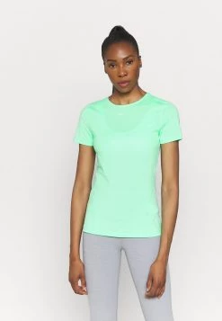 Nike Performance Damen ALL OVER - T-Shirt Basic - Green Glow/white