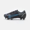 Nike Performance JR MERCURIAL VAPOR 14 ACADEMY FG/MG UNISEX - Fußballschuh Nocken - Black/iron Grey