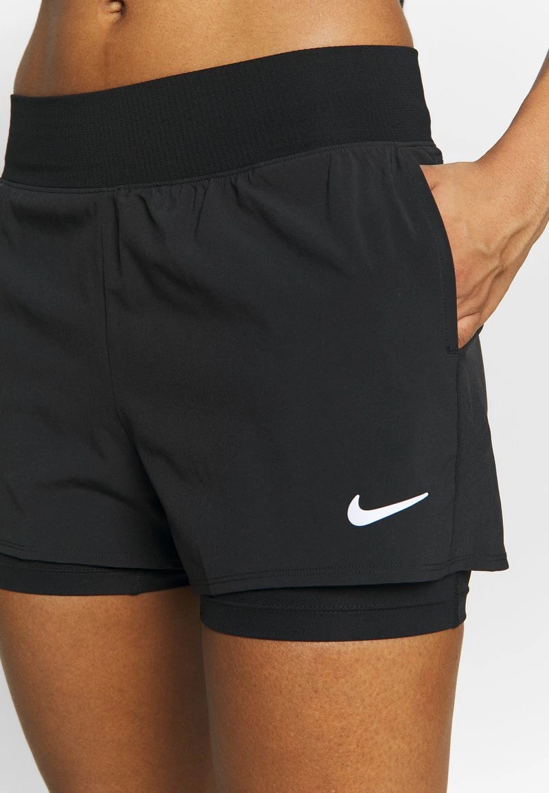 Nike Performance NIKECOURT DRI-FIT VICTORY DAMEN-TENNISSHORTS - Kurze Sporthose - Black/white 4 Nike Performance NIKECOURT DRI-FIT VICTORY DAMEN-TENNISSHORTS - Kurze Sporthose - Black/white – Bild 4