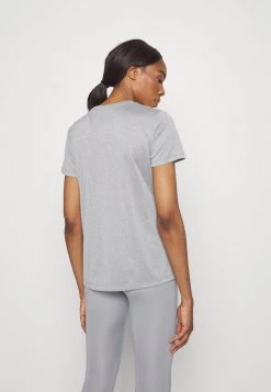 Nike Performance Damen DRY TEE CREW - Sport T-shirt - Dark Grey Heather/black -Angebote Nike Store 1858c370092c4edd942e5304e898ddde