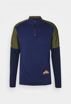 Nike Performance Herren TRAIL - Langarmshirt - Midnight Navy/rough Green/obsidian -Angebote Nike Store 1905fa2f01d8467e8fb7724622cd29cc