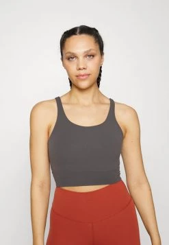 Nike Performance Damen THE YOGA LUXE CROP TANK - Top - Medium Ash/particle Grey