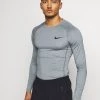 Nike Performance Langarmshirt - Smoke Grey/light Smoke Grey/black | Herren