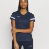 Nike Performance Damen ACADEMY - Sport T-shirt - Obsidian/white