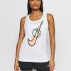 Nike Performance TANK TENNIS - Sport T-shirt - White | Damen