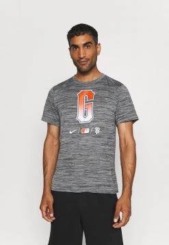 Nike Performance Herren MLB CITY CONNECT SAN FRANCISCO GIANTS BASEBALL VELOCITY - T-Shirt Print - Black