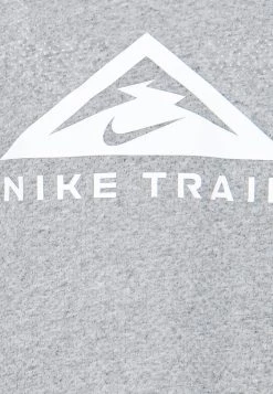 Nike Performance Damen TRAIL TANK - Top - Dark Grey Heather/white