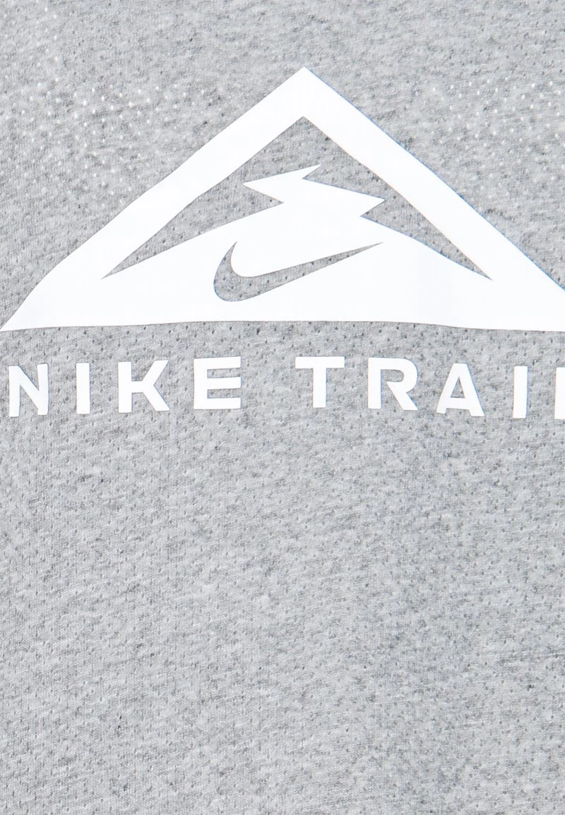 Nike Performance Damen TRAIL TANK - Top - Dark Grey Heather/white 1 Nike Performance Damen TRAIL TANK - Top - Dark Grey Heather/white