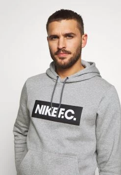 Nike Performance Herren FC HOODIE - Kapuzenpullover - Dark Grey/white/black -Angebote Nike Store 1e675877a91b4050ad60a78393c97eb3