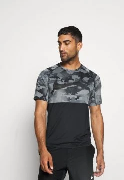 Nike Performance SLIM CAMO - T-Shirt Print - Black/grey Fog | Herren