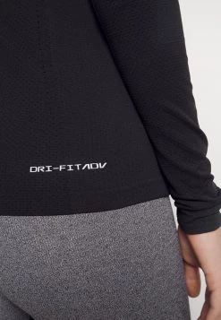 Nike Performance Damen AURA SLIM - Langarmshirt - Black/silver -Angebote Nike Store 1e96a28bd74d4459be203b78a94fe55a