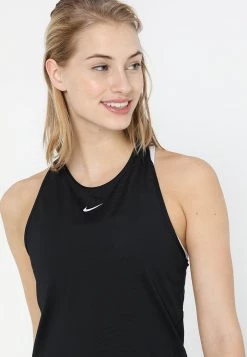 Nike Performance Damen TANK ALL OVER - Sport T-shirt - Black/white -Angebote Nike Store 1ea55e505e4b4362978f131aee704de5