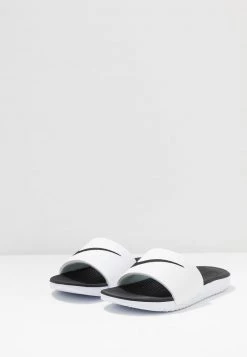 Nike Performance Kinder KAWA SLIDE UNISEX - Badesandale - White/black -Angebote Nike Store 1eb73e52f9f54a1e962ca23e61b14246