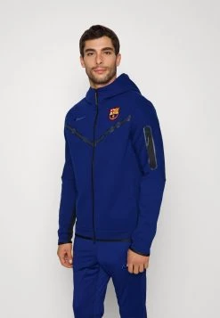 Nike Performance Herren FC BARCELONA HOODIE - Sweatjacke - Blue Void/black