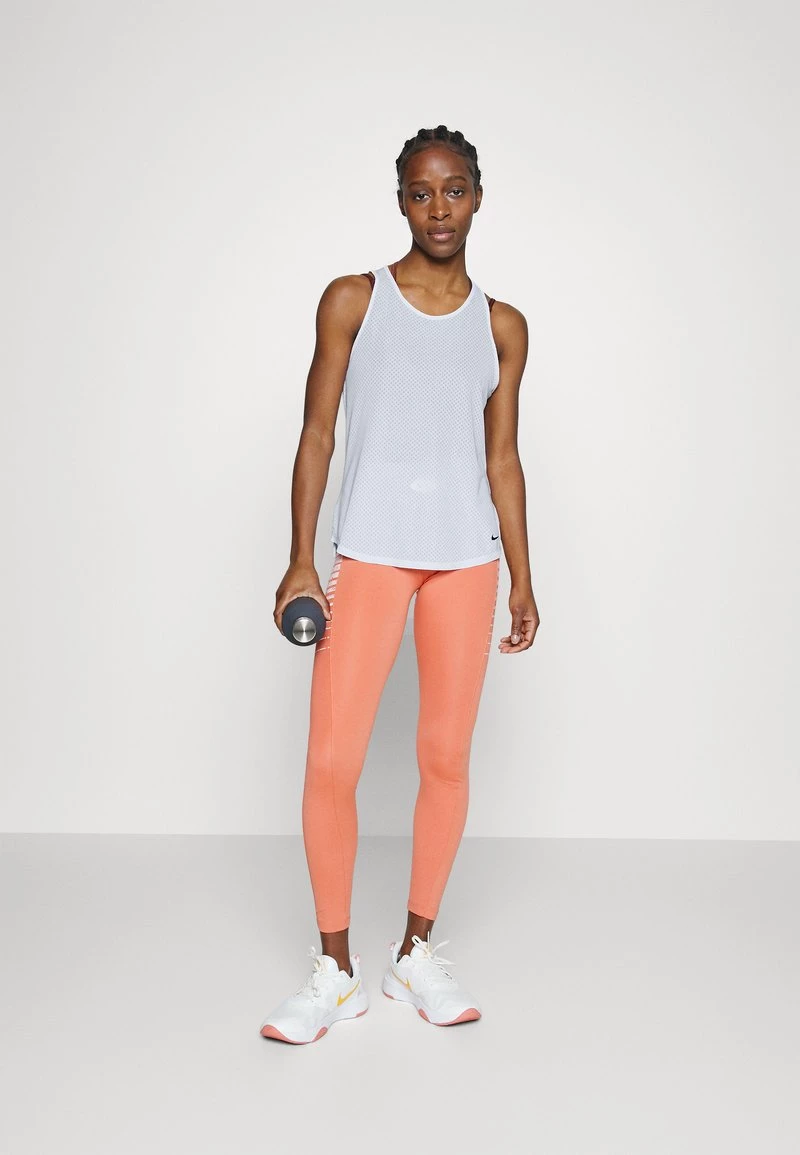 Nike Performance Damen ONE BREATHE TANK - Top - White/black 2 Nike Performance Damen ONE BREATHE TANK - Top - White/black – Bild 2