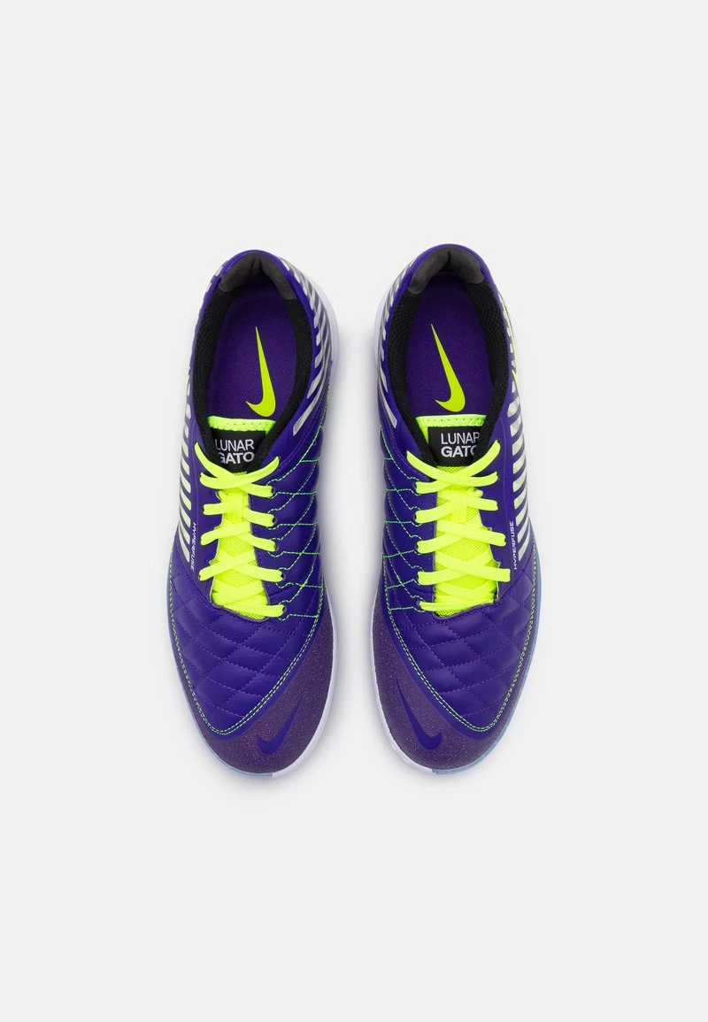 Nike Performance Herren LUNARGATO II - Fußballschuh Halle - Electro Purple/volt/black/white 4 Nike Performance Herren LUNARGATO II - Fußballschuh Halle - Electro Purple/volt/black/white – Bild 4