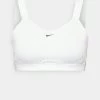 Nike Performance Damen ALPHA - Sport-BH Mit Starker Stützkraft - White/stone Mauve/black