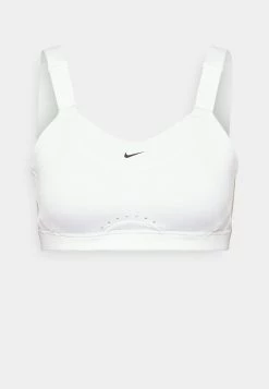 Nike Performance Damen ALPHA - Sport-BH Mit Starker Stützkraft - White/stone Mauve/black