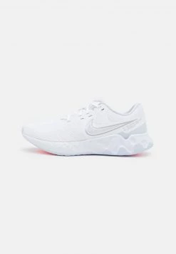 Nike Performance RENEW RIDE 2 - Laufschuh Neutral - White/football Grey/metallic Silver/arctic Punch | Damen