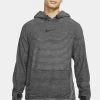 Nike Performance Herren Kapuzenpullover - Dark Smoke Grey/particle Grey/black