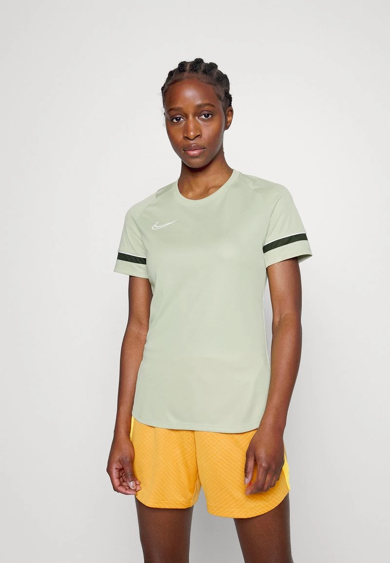Nike Performance Damen ACADEMY - Sport T-shirt - Olive Aura/white/night Forest/white 4 Nike Performance Damen ACADEMY - Sport T-shirt - Olive Aura/white/night Forest/white – Bild 4