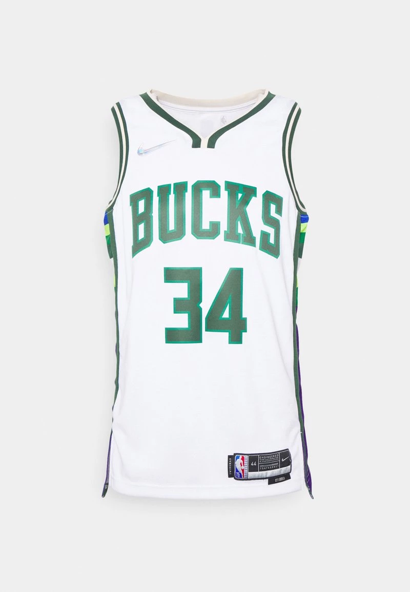 Nike Performance MILWAUKEE BUCKS GIANNIS ANTETOKOUNMPO MOMENTS MIXTAP SWINGMAN - NBA-Trikot - White | Herren 1 Nike Performance MILWAUKEE BUCKS GIANNIS ANTETOKOUNMPO MOMENTS MIXTAP SWINGMAN - NBA-Trikot - White | Herren
