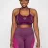 Nike Performance Damen INDY BRA PLUS - Sport-BH Mit Leichter Stützkraft - Sangria/white/black