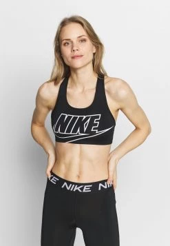 Nike Performance Damen FUTURA BRA - Sport-BH Mit Mittlerer Stützkraft - Black/white