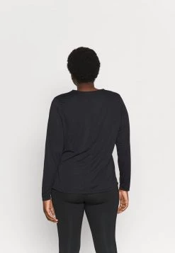 Nike Performance Damen ONE PLUS - Langarmshirt - Black/white -Angebote Nike Store 2438707b51ac4937aef6dff8bf1c0f3d