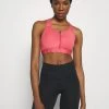 Nike Performance Damen ZIP FRONT BRA - Sport-BH Mit Mittlerer Stützkraft - Archaeo Pink/black