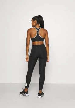 Nike Performance Damen LOGO BRA - Sport-BH Mit Mittlerer Stützkraft - White/black/light Smoke Grey -Angebote Nike Store 24cc01b08612455eb8f110cb84ec0d9b