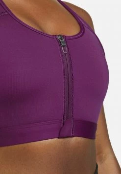 Nike Performance Damen ZIP FRONT BRA - Sport-BH Mit Mittlerer Stützkraft - Bordeaux -Angebote Nike Store 259f19687ac14357a099a7f5fa641210