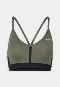 Nike Performance Damen INDY V NECK BRA - Sport-BH Mit Leichter Stützkraft - Medium Olive/black/white 10 Nike Performance Damen INDY V NECK BRA - Sport-BH Mit Leichter Stützkraft - Medium Olive/black/white -Angebote Nike Store 264539987c3244ce843900d17567bd98