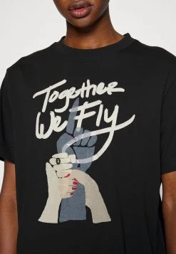 Nike Performance Damen TEE FLY - T-Shirt Print - Black -Angebote Nike Store 2657e35b88884c449841d767c789eb88