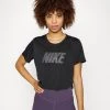 Nike Performance Damen ONE - T-Shirt Print - Black/metallic Silver