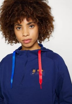 Nike Performance Damen FC BARCELONA TRAVEL HOODIE - Vereinsmannschaften - Blue Void/vivid Orange -Angebote Nike Store 26b203286c6f485a8784b6ba6892df90