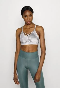 Nike Performance Damen INDY SKY BRA - Sport-BH Mit Leichter Stützkraft - Smoke Grey/black/white