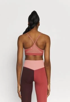 Nike Performance Damen INDY V NECK BRA - Sport-BH Mit Leichter Stützkraft - Canyon Rust/pure/white -Angebote Nike Store 27c655c5920c4299a9daaae34ea41fa4